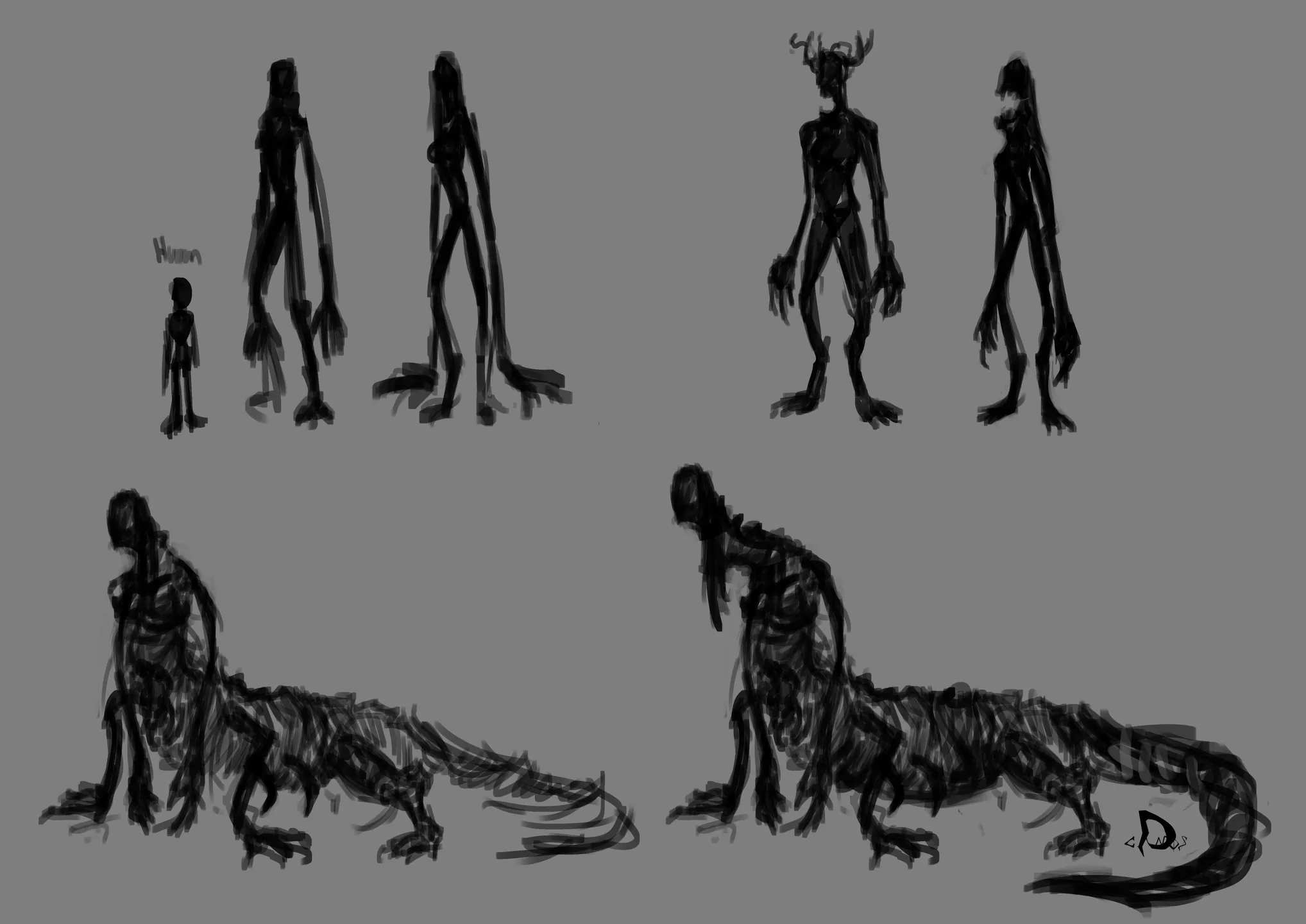 The Stranger — recherches et développement de créature par Deanos